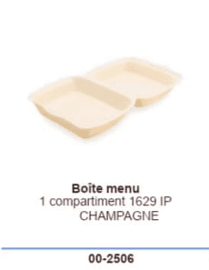 Boite menu